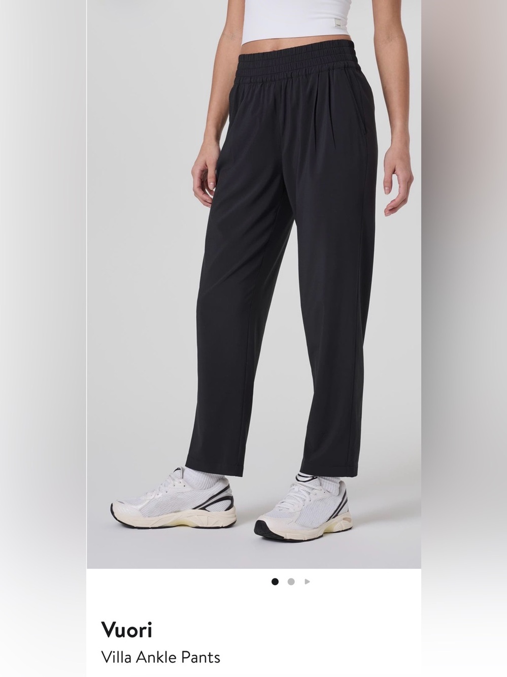 Vuori Black Villa Ankle Pant